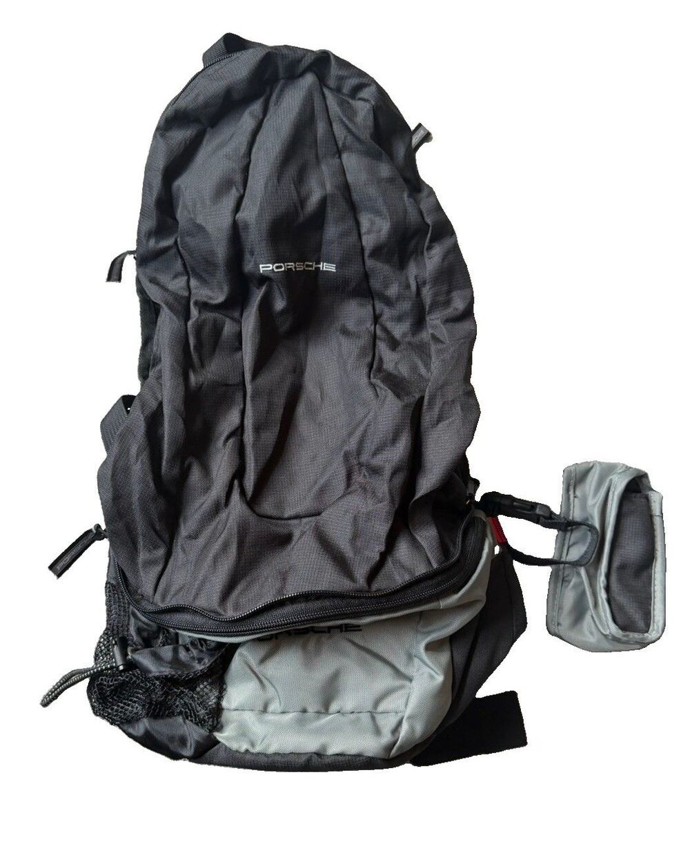 Porsche Convertible Backpack Fanny Pack Waist Bag Black Grey Convertible Travel